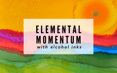 Elemental Momentum with alcohol inks, Nov 1 – Dec 6
